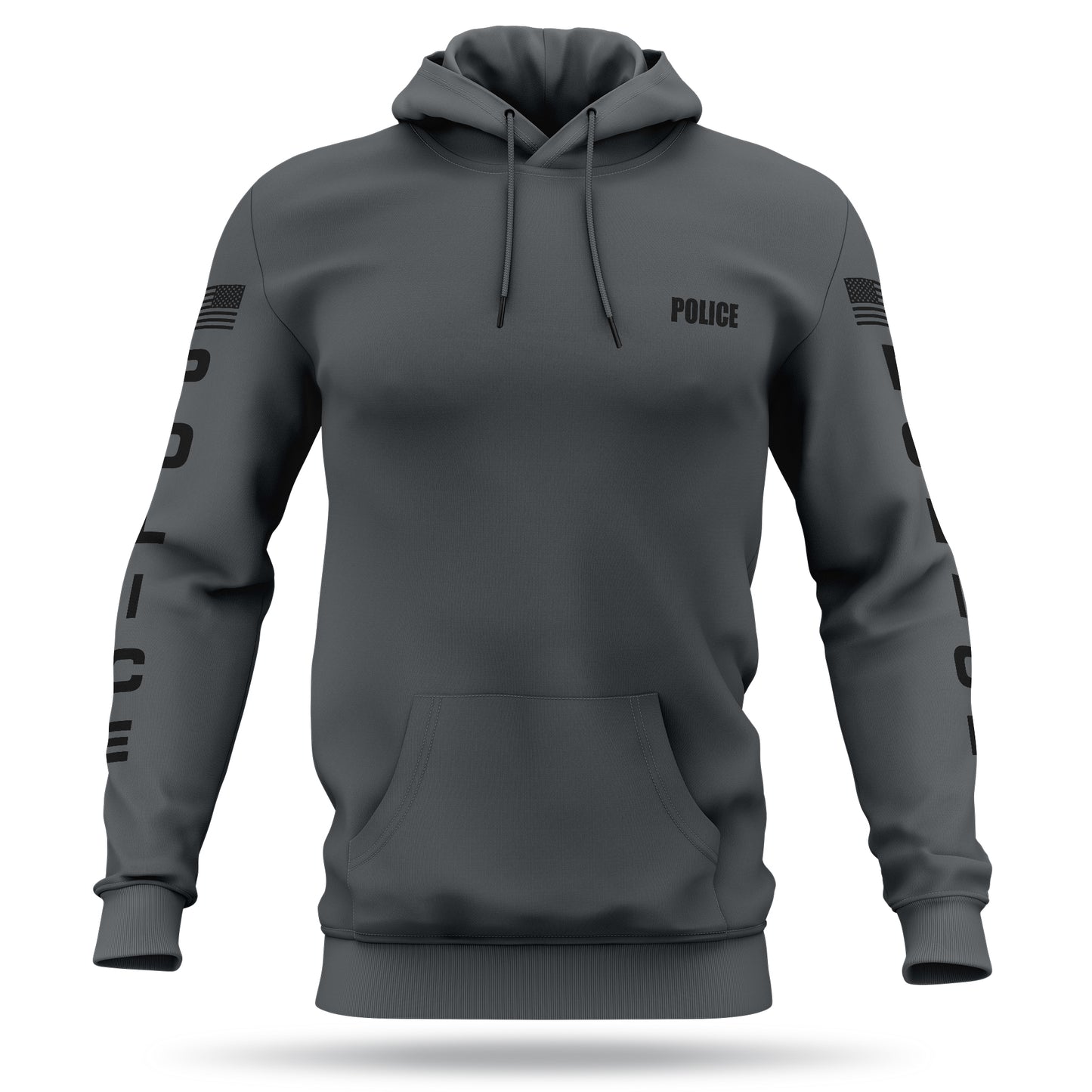 [POLICE] Performance Hoodie 2.0 [GRY/BLK]-13 Fifty Apparel