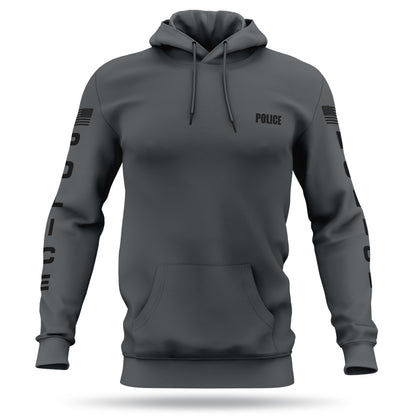 [POLICE] Performance Hoodie 2.0 [GRY/BLK]-13 Fifty Apparel