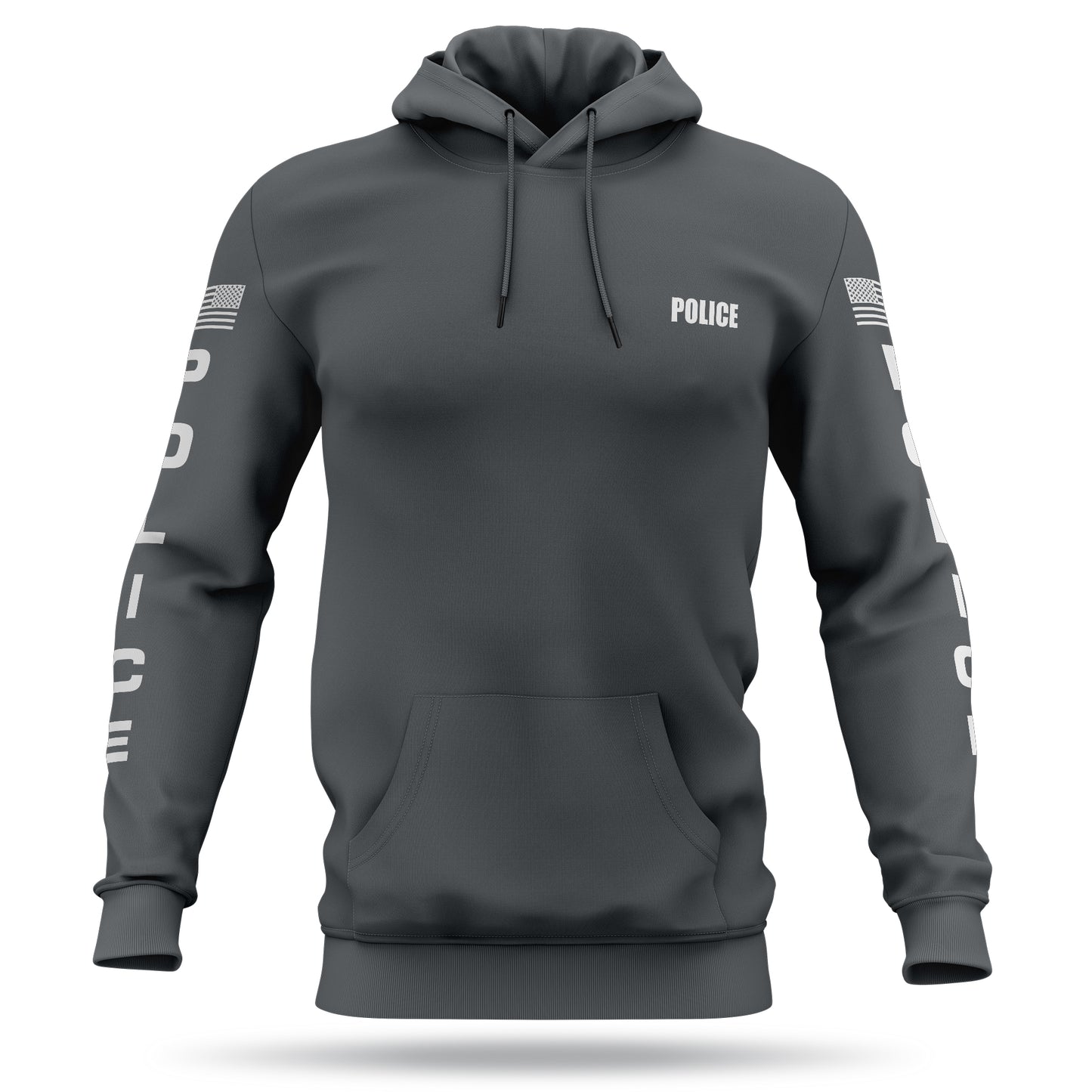 [POLICE] Performance Hoodie 2.0 [GRY/WHT]-13 Fifty Apparel