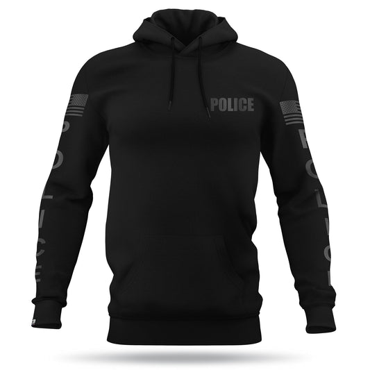 [POLICE] Performance Hoodie [BLK/BLK] 13 Fifty Apparel 