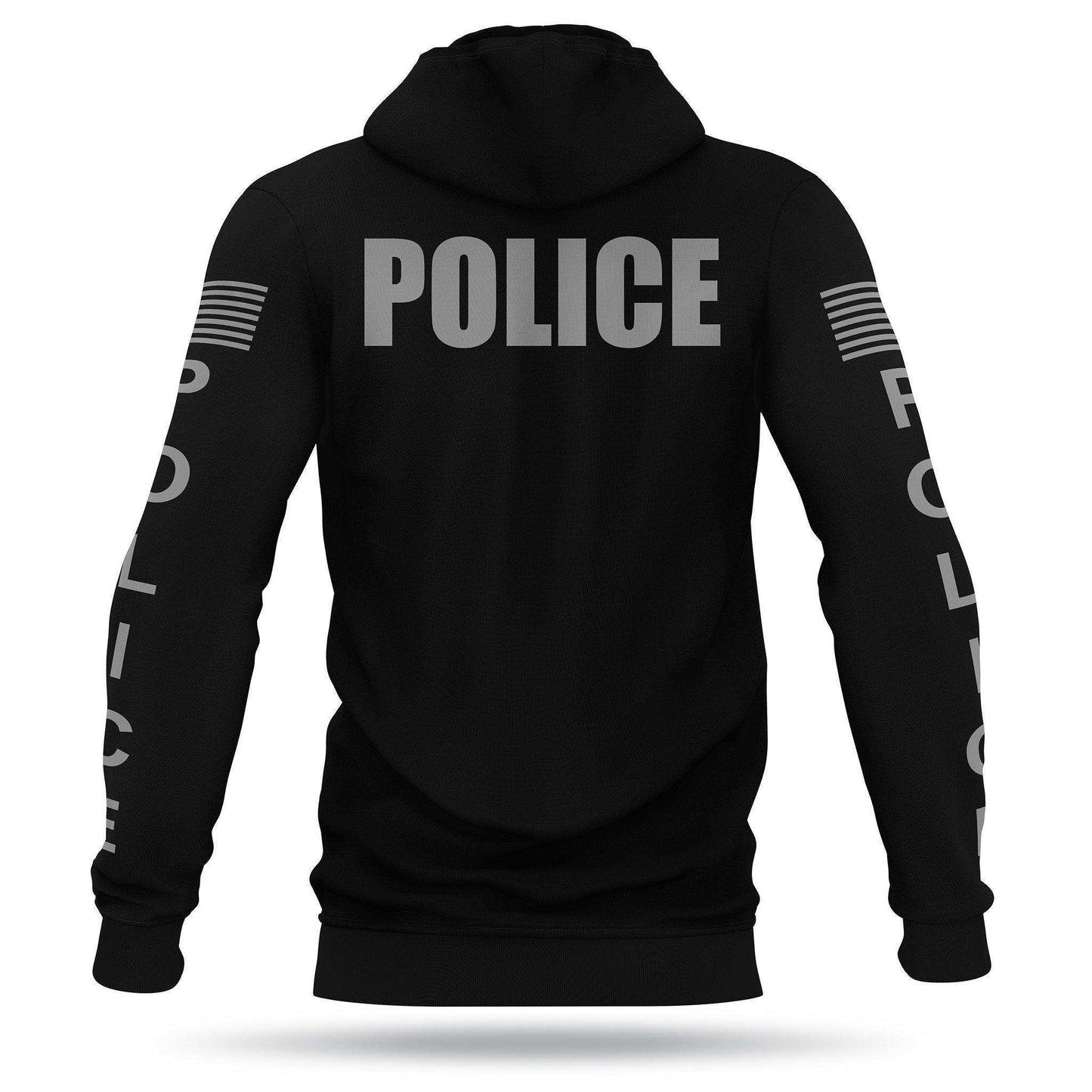 [POLICE] Performance Hoodie [BLK/GRY]-13 Fifty Apparel