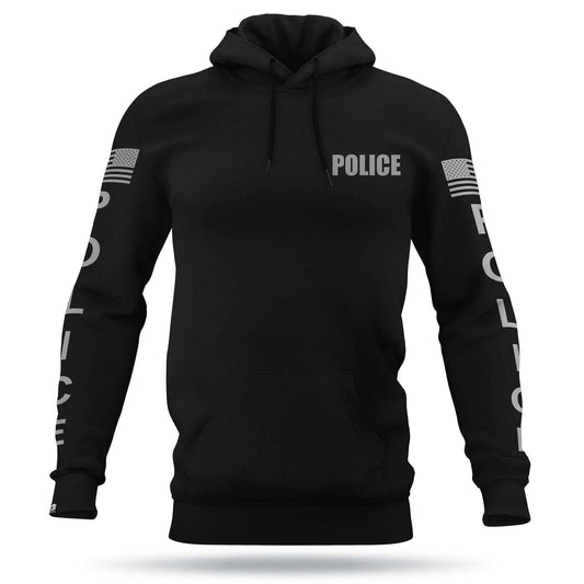 [POLICE] Performance Hoodie [BLK/GRY] 13 Fifty Apparel 