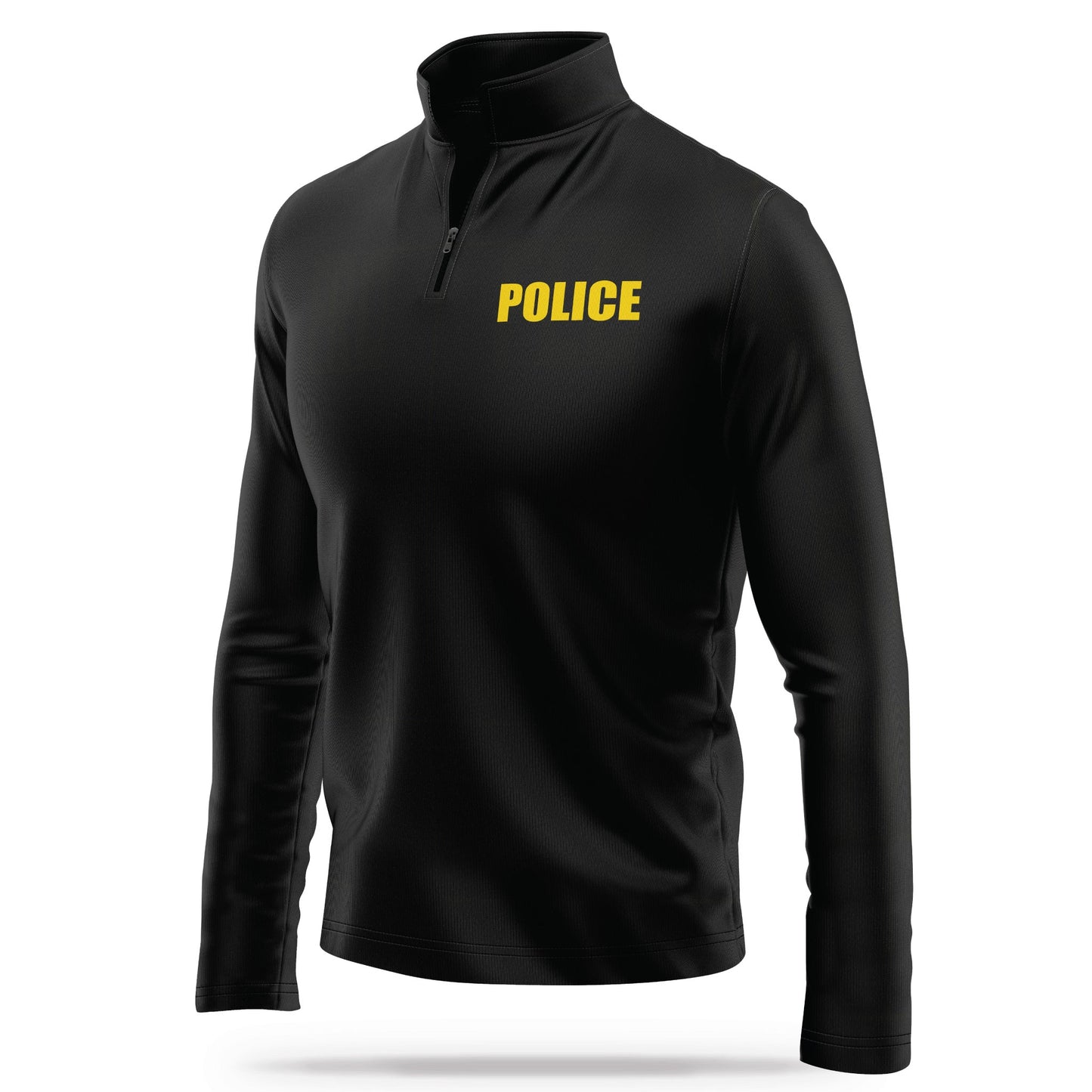 [POLICE] Performance Quarter Zip [BLK/GLD]-13 Fifty Apparel