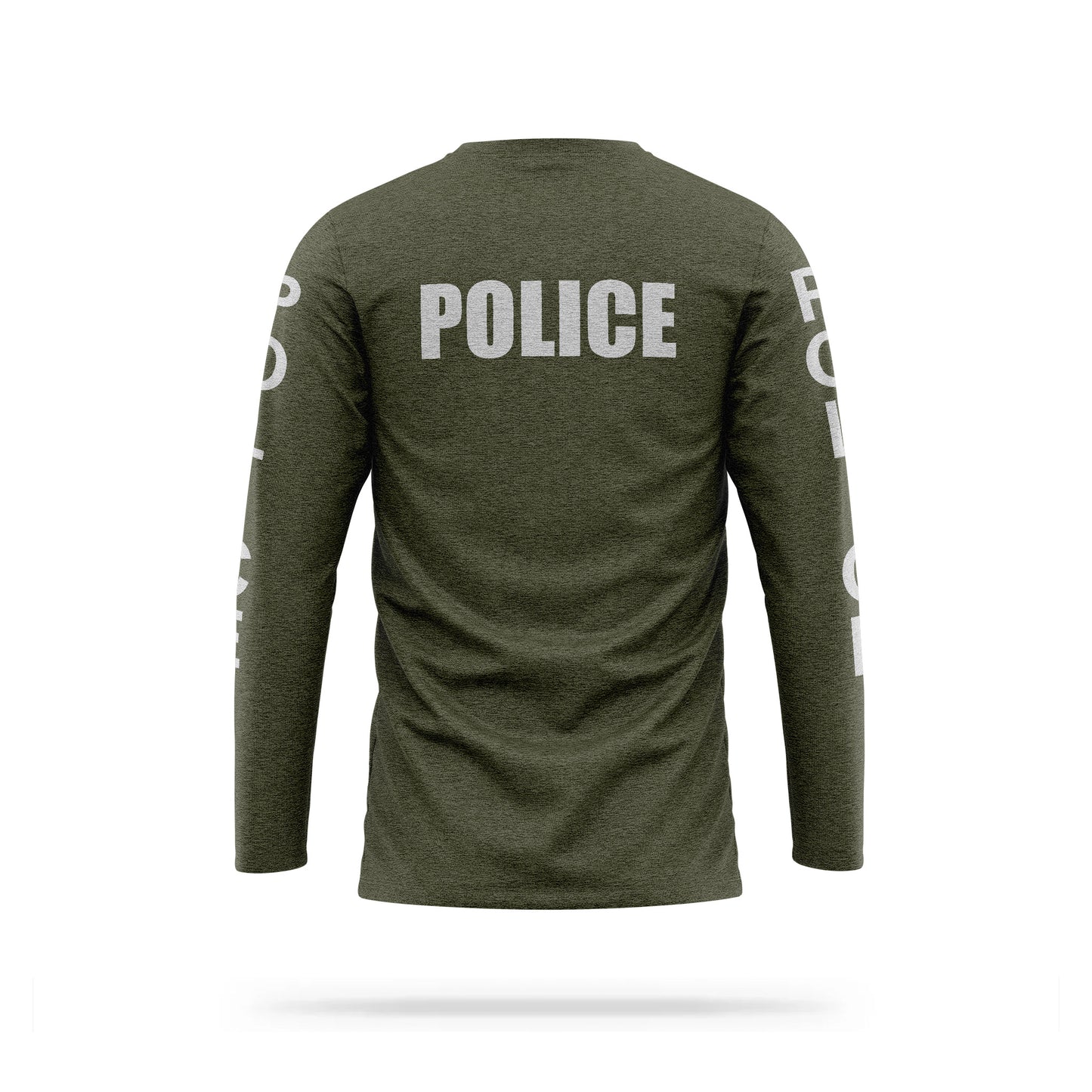 [POLICE] Reflective Cotton Blend Long Sleeve [GRN/REF]-13 Fifty Apparel