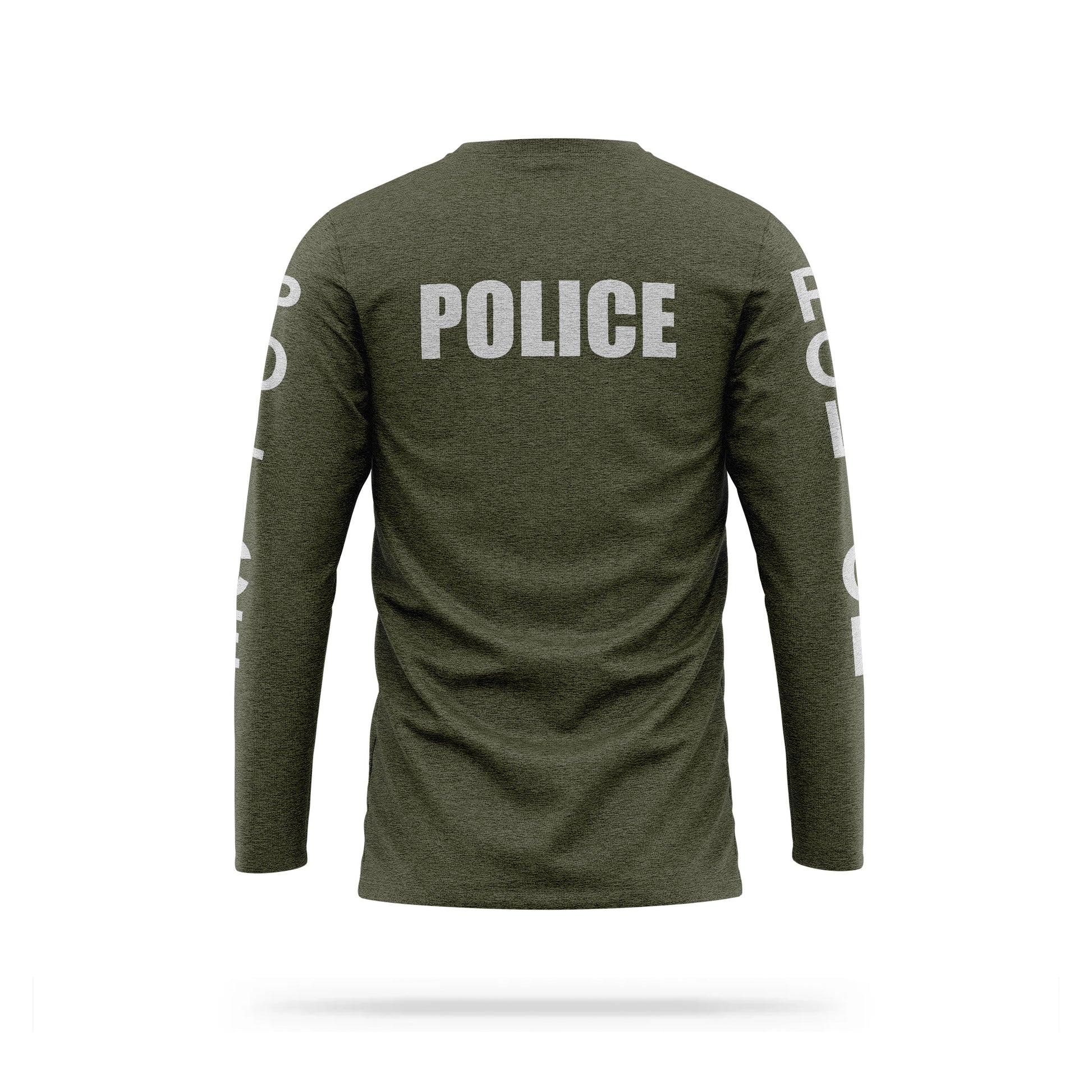 [POLICE] Reflective Cotton Blend Long Sleeve [GRN/REF]-13 Fifty Apparel