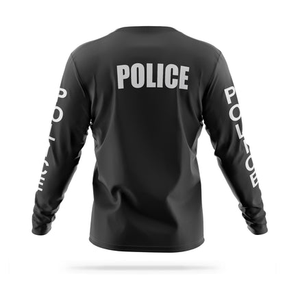 [POLICE] Reflective Men's Utility Long Sleeve [BLK/REF] 13 Fifty Apparel 