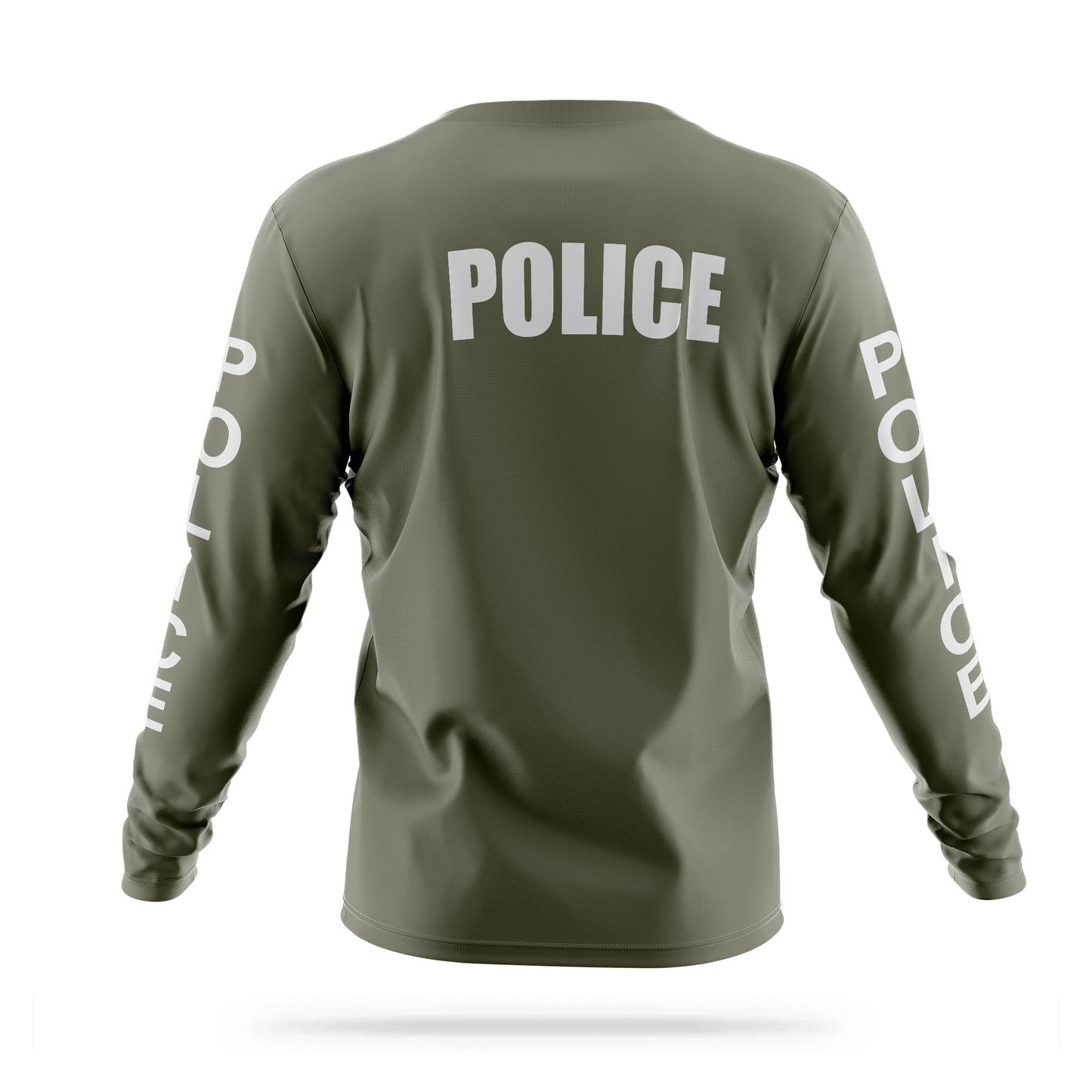 [POLICE] Reflective Men's Utility Long Sleeve [GRN/REF] 13 Fifty Apparel 