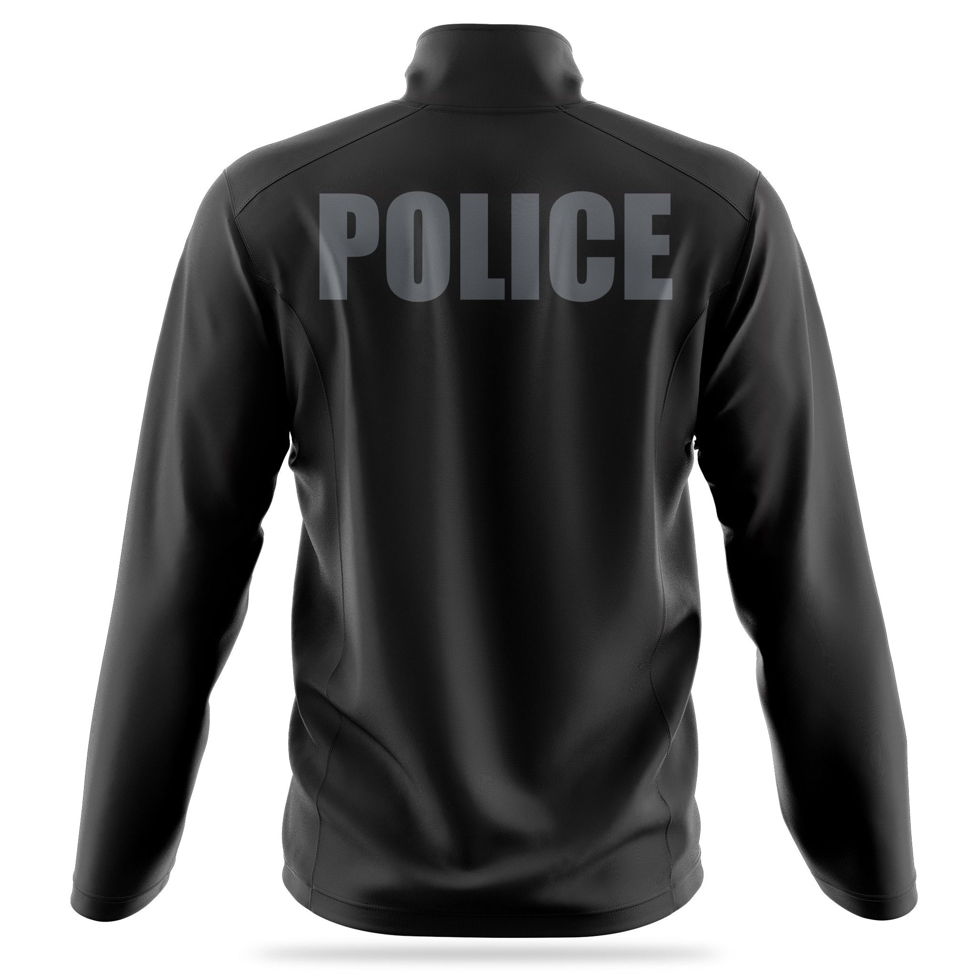 [POLICE] Reflective Soft Shell Jacket [BLK/REF]-13 Fifty Apparel