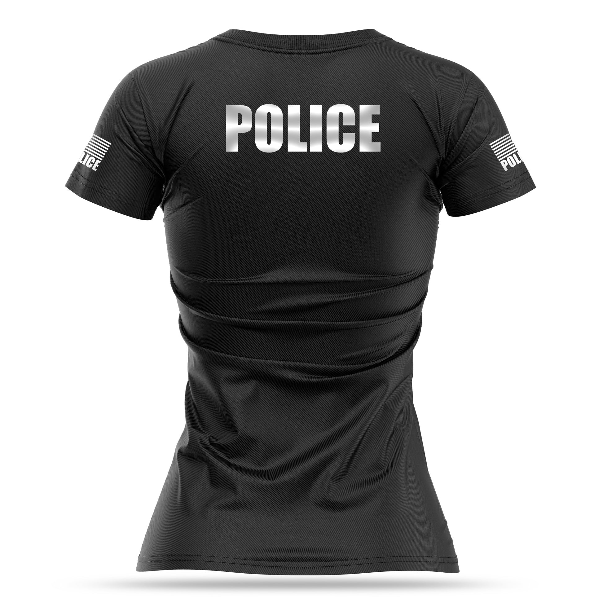 [POLICE] Reflective Women's Utility Shirt [BLK/REF]-13 Fifty Apparel