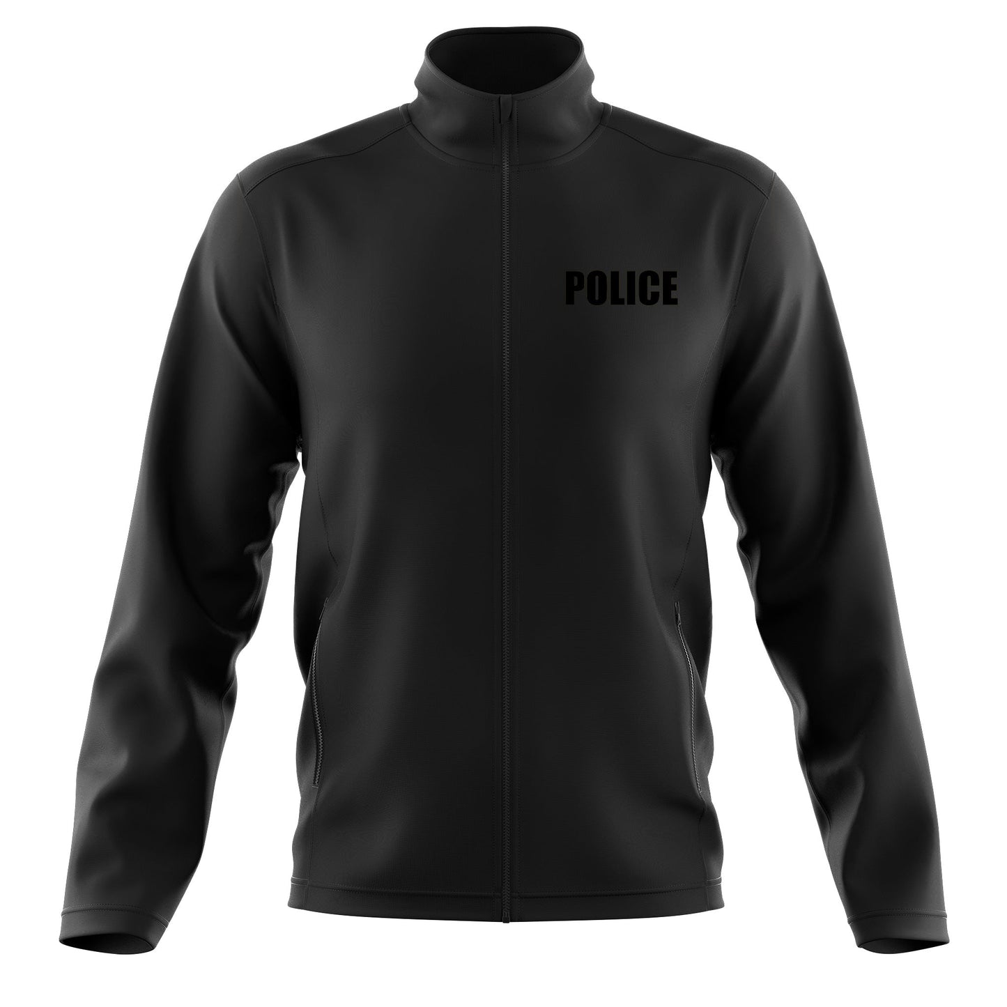 [POLICE] Soft Shell Jacket [BLK/BLK]-13 Fifty Apparel