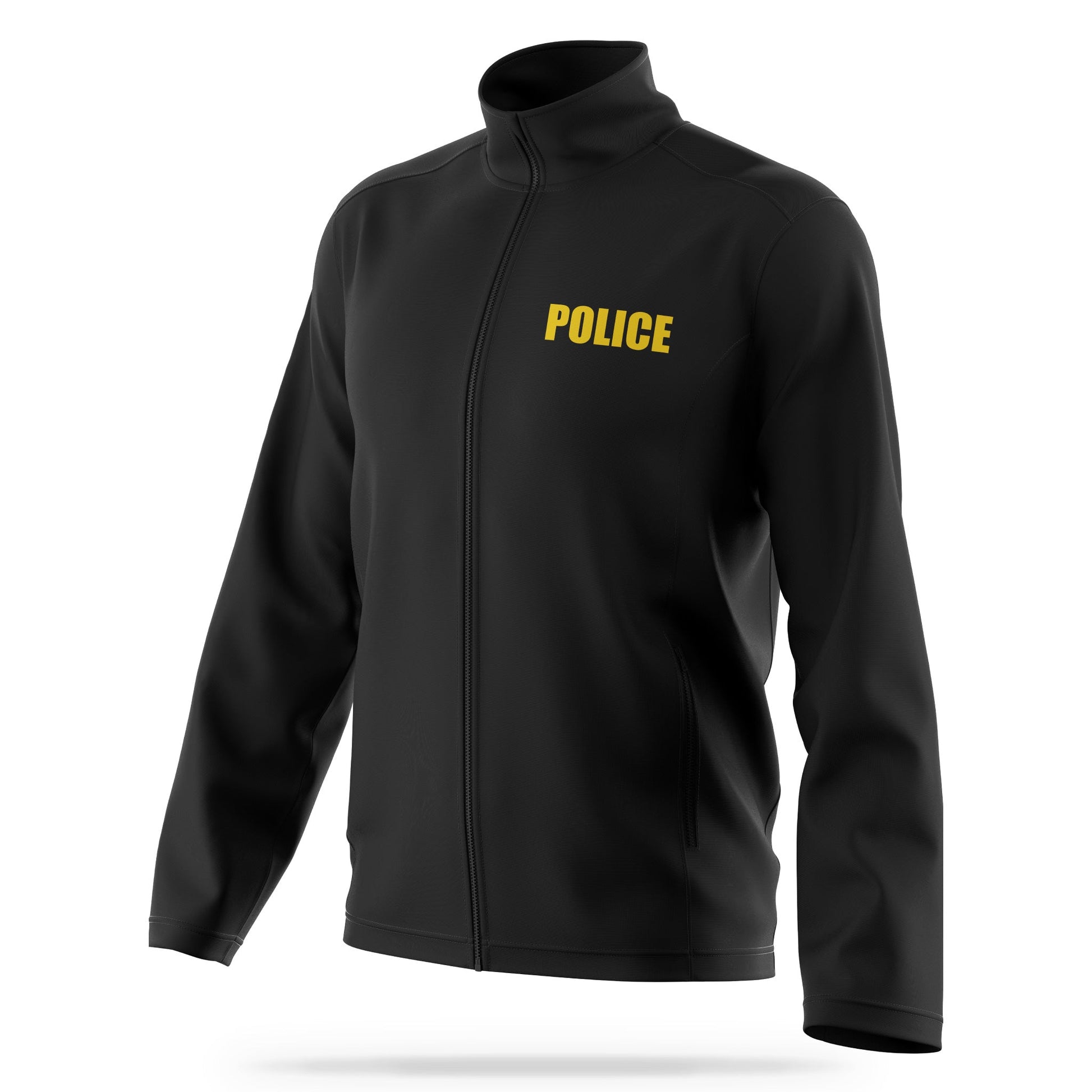 [POLICE] Soft Shell Jacket [BLK/GLD]-13 Fifty Apparel