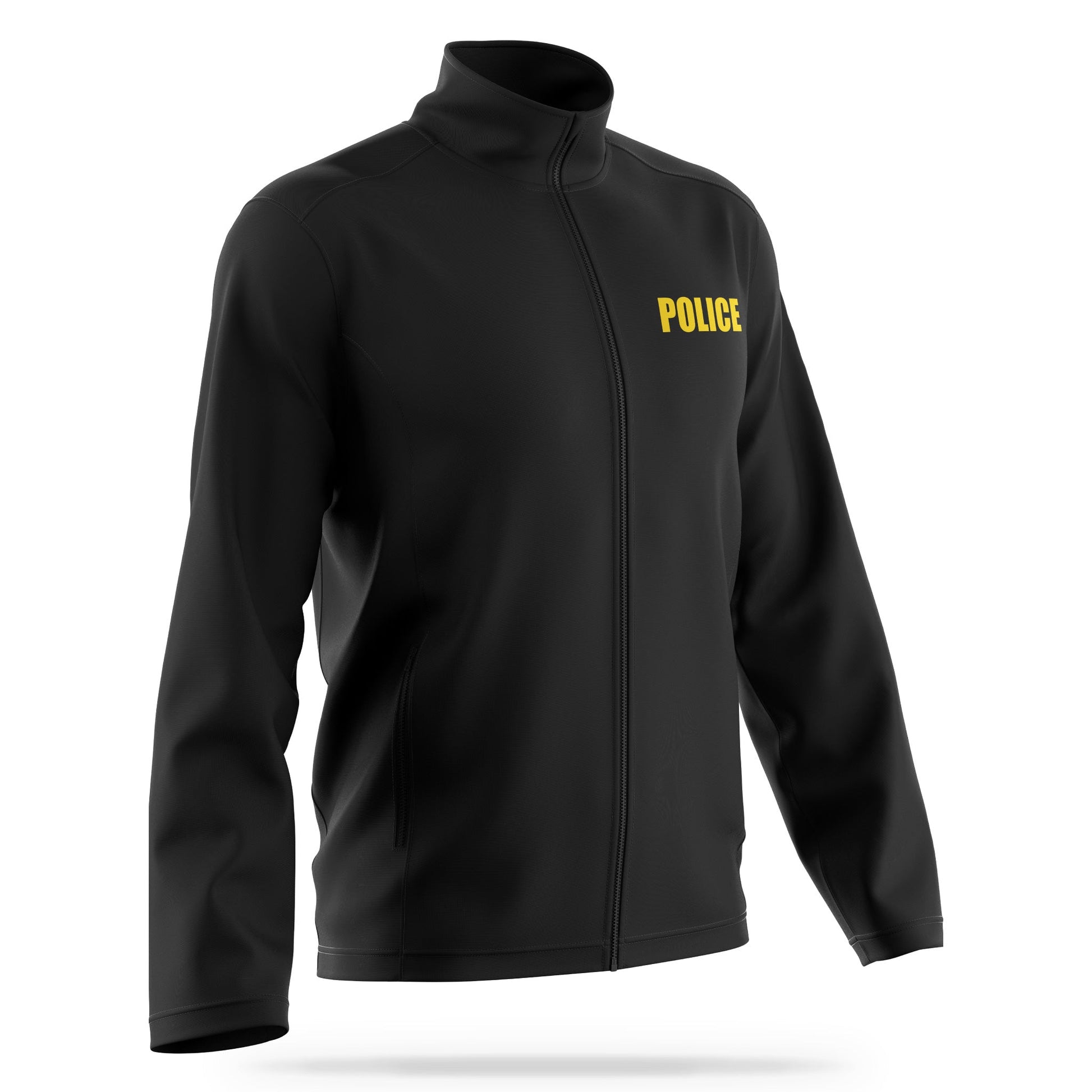 [POLICE] Soft Shell Jacket [BLK/GLD]-13 Fifty Apparel