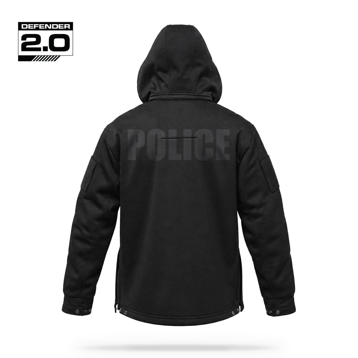 [POLICE] Tactical Defender Jacket [BLK/BLK]-13 Fifty Apparel