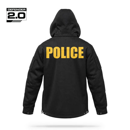 [POLICE] Tactical Defender Jacket [BLK/GLD]-13 Fifty Apparel