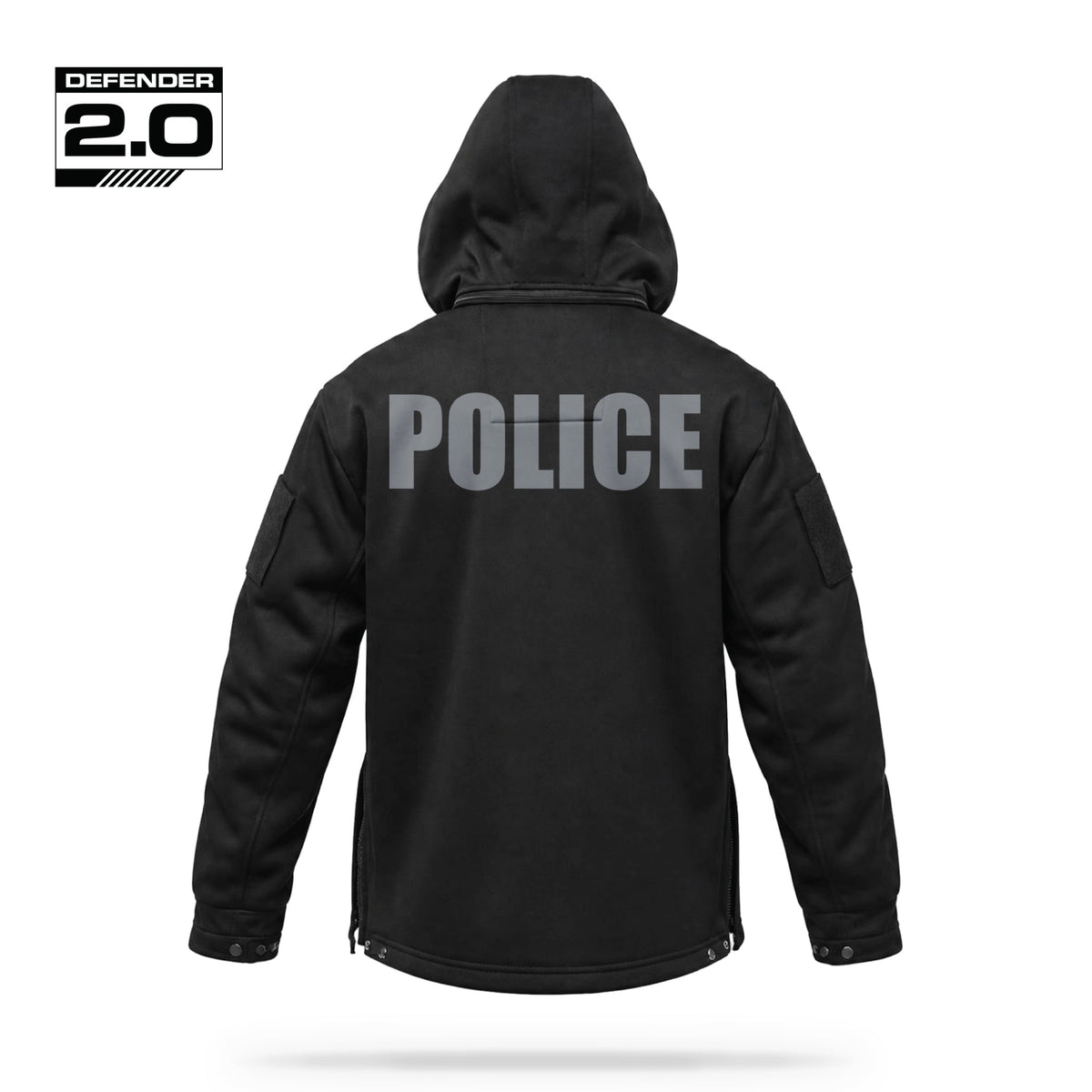 [POLICE] Tactical Defender Jacket [BLK/GRY]-13 Fifty Apparel