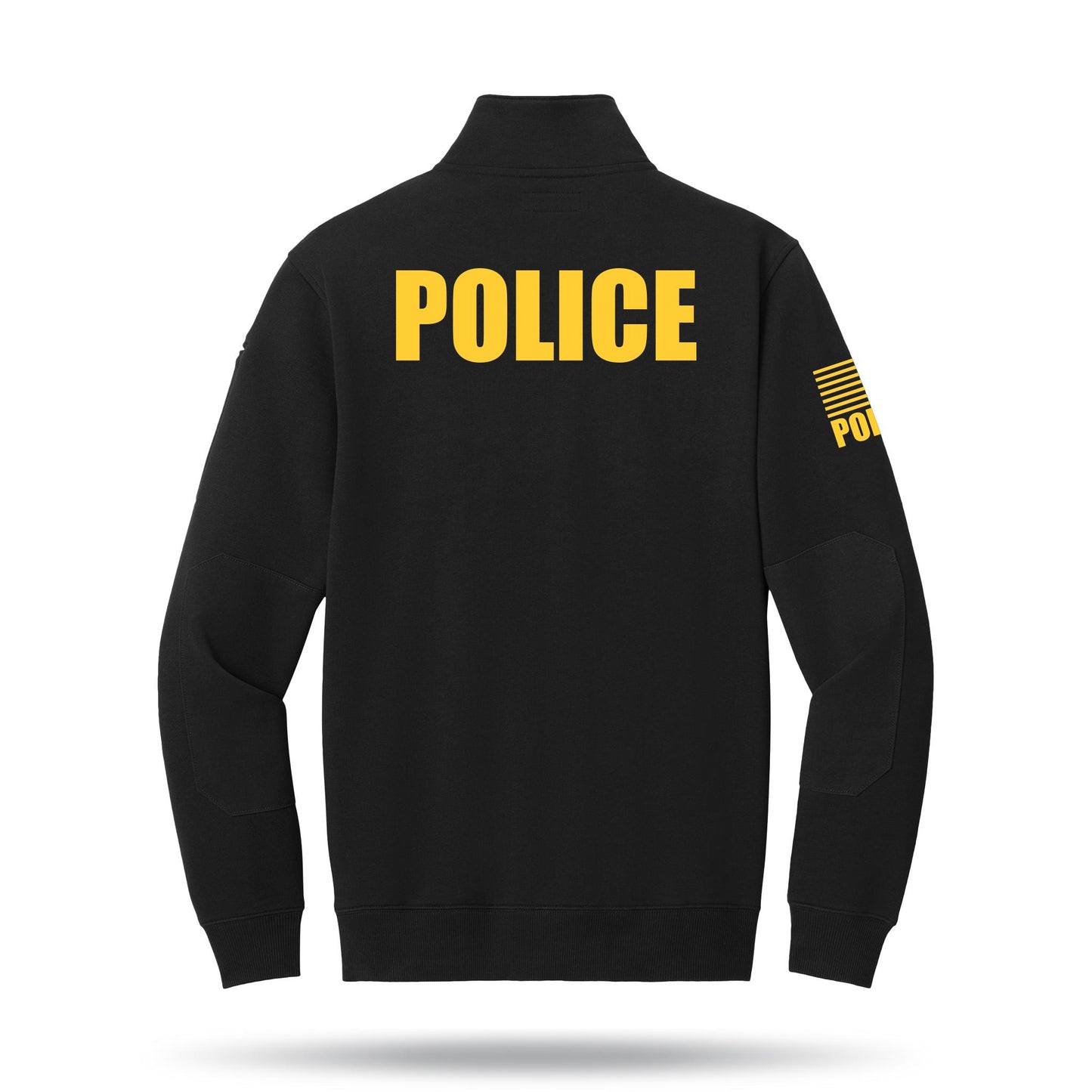 [POLICE] Tough Fleece Quarter Zip [BLK/GLD]-13 Fifty Apparel