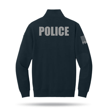 [POLICE] Tough Fleece Quarter Zip ﻿[NVY/GRY]-13 Fifty Apparel