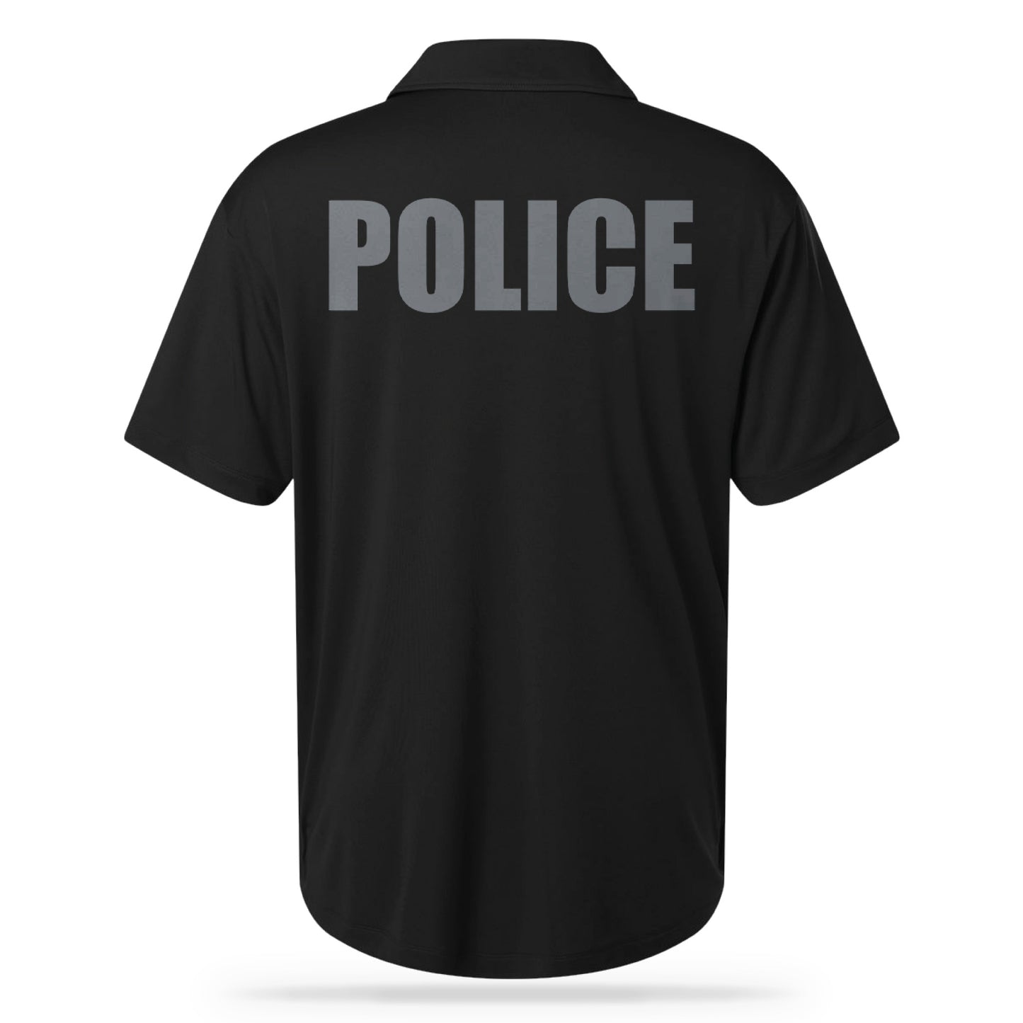 [POLICE] UTILITY POLO [BLK/GRY]-13 Fifty Apparel