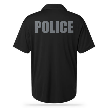 [POLICE] UTILITY POLO [BLK/GRY]-13 Fifty Apparel
