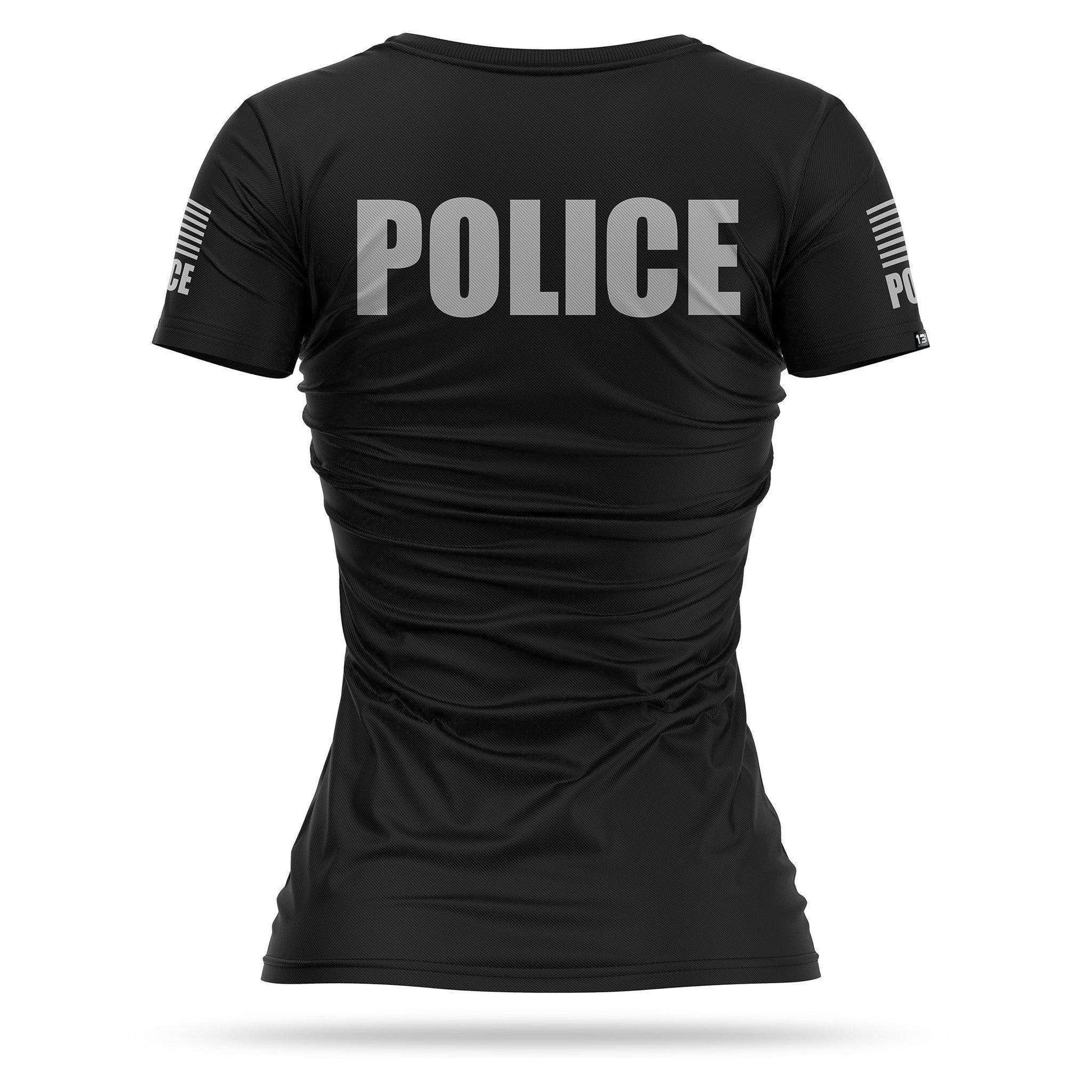 [POLICE] Women's Performance Shirt [BLK/GRY]-13 Fifty Apparel