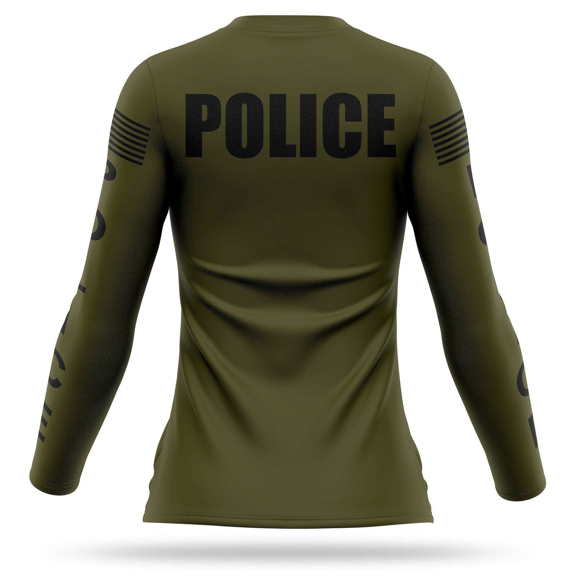 [POLICE] Women's Utility Long Sleeve [GRN/BLK]-13 Fifty Apparel