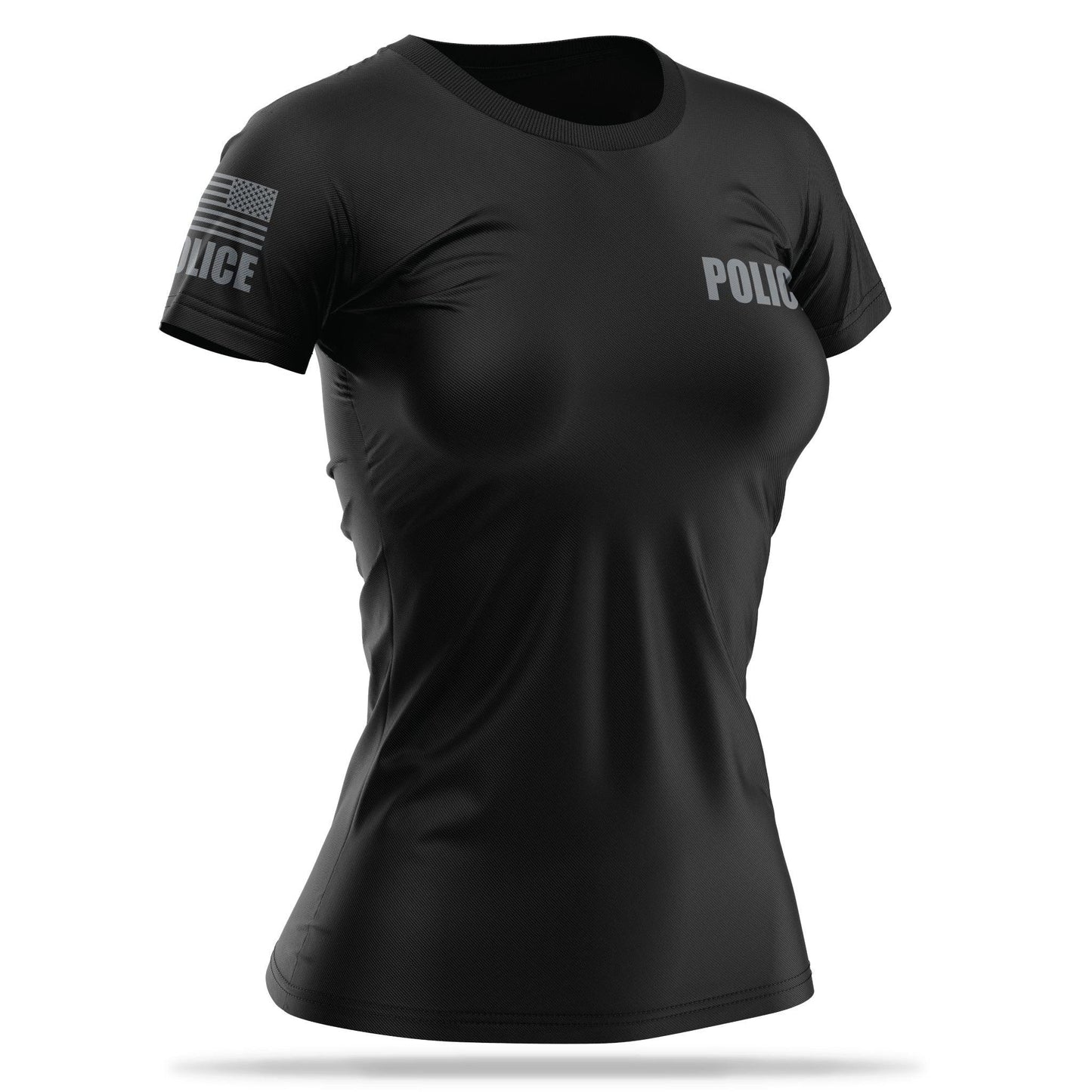 [POLICE] Women's Utility Shirt [BLK/GRY] 13 Fifty Apparel 