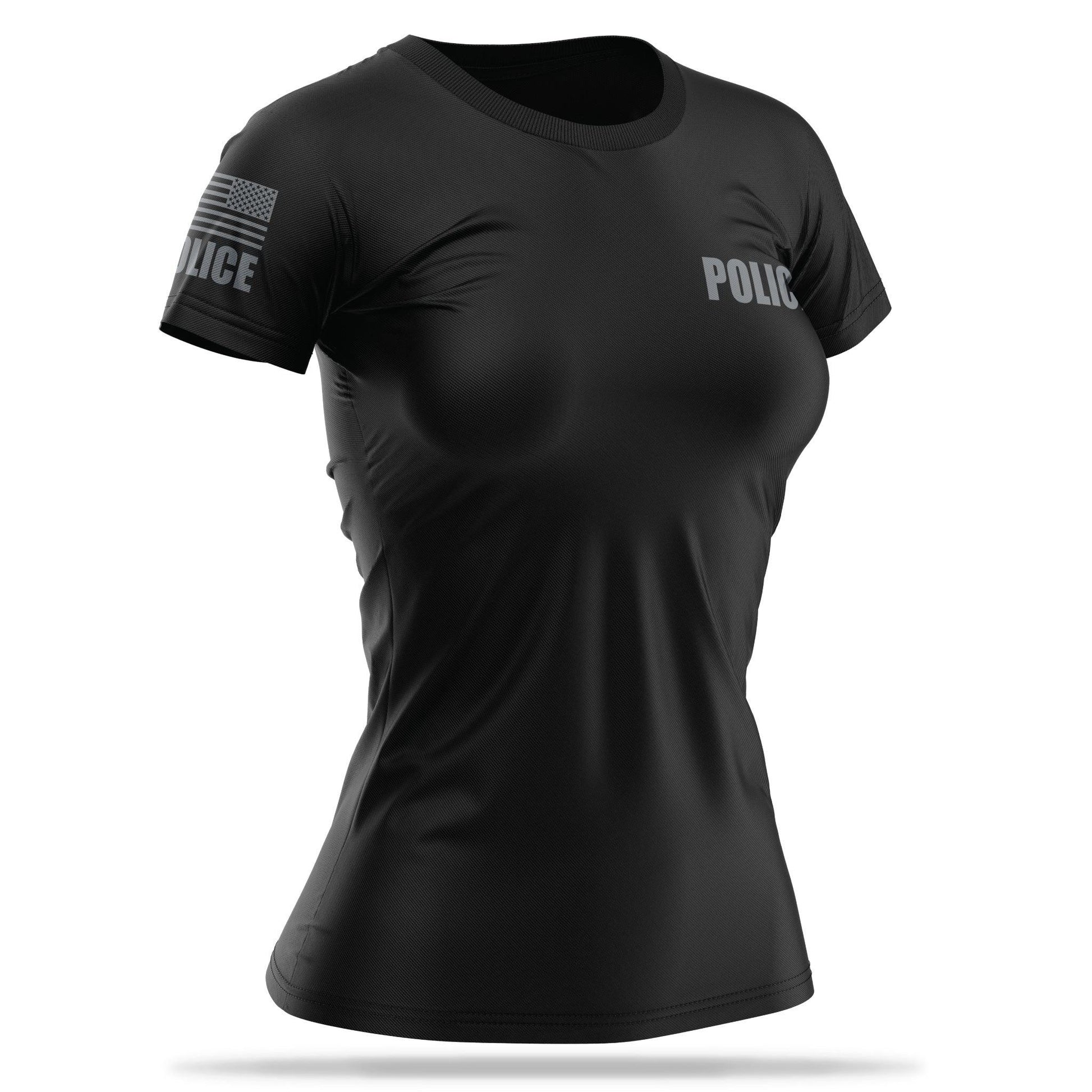 [POLICE] Women's Utility Shirt [BLK/GRY] 13 Fifty Apparel 
