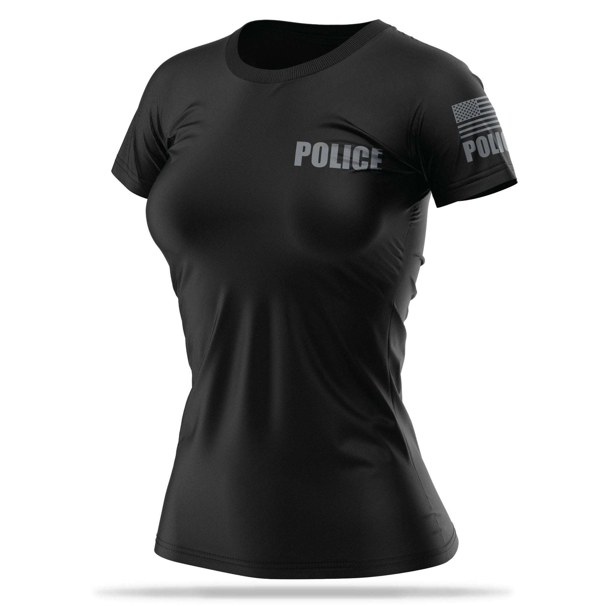[POLICE] Women's Utility Shirt [BLK/GRY] 13 Fifty Apparel 