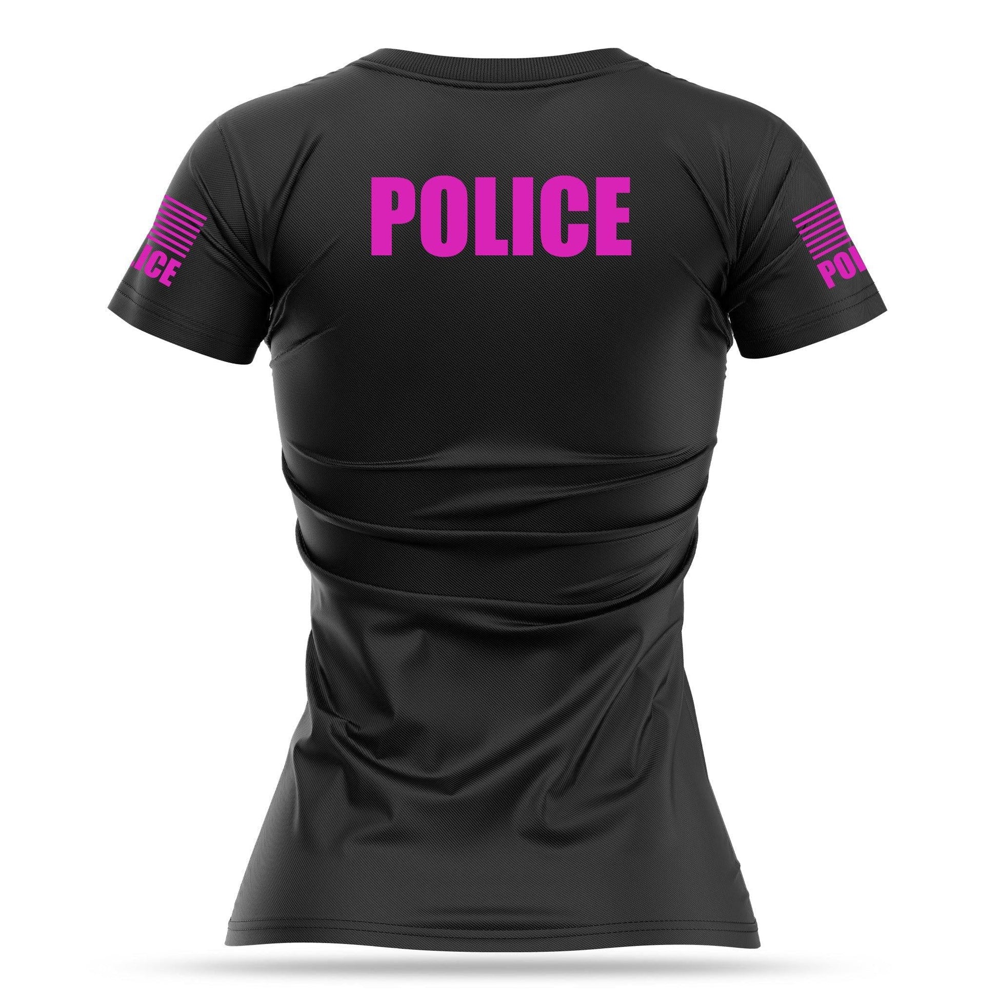 [POLICE] Women's Utility Shirt [BLK/PNK]-13 Fifty Apparel