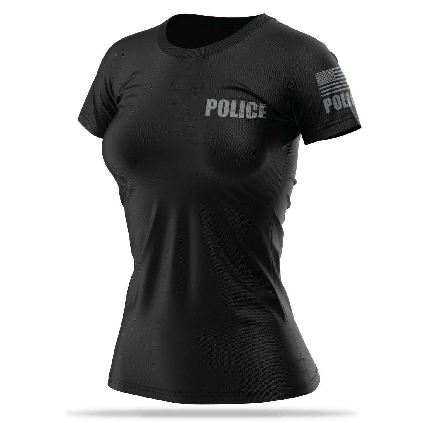 [POLICE] Women's Utility Shirt[BLK/GRY]-13 Fifty Apparel