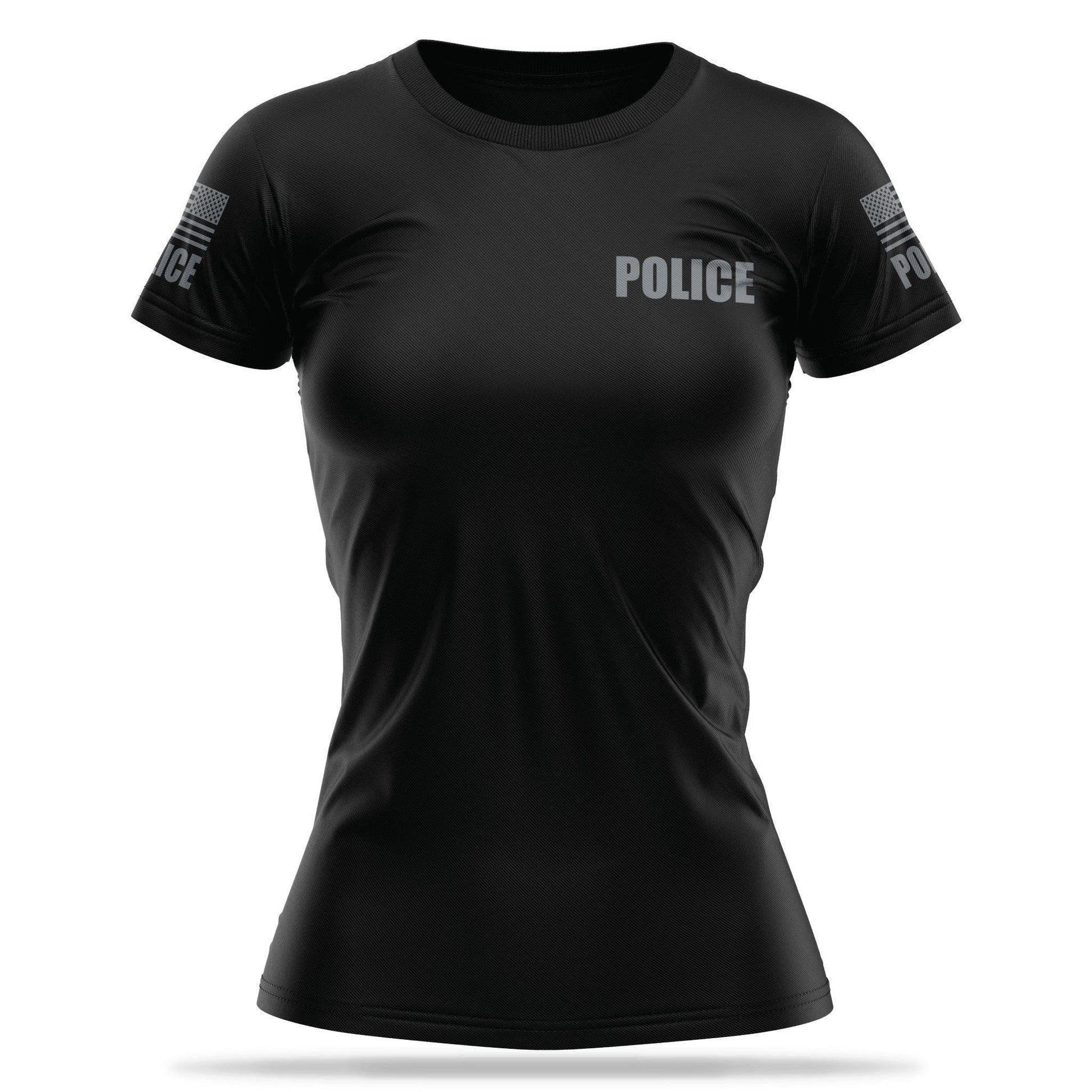 [POLICE] Women's Utility Shirt[BLK/GRY]-13 Fifty Apparel