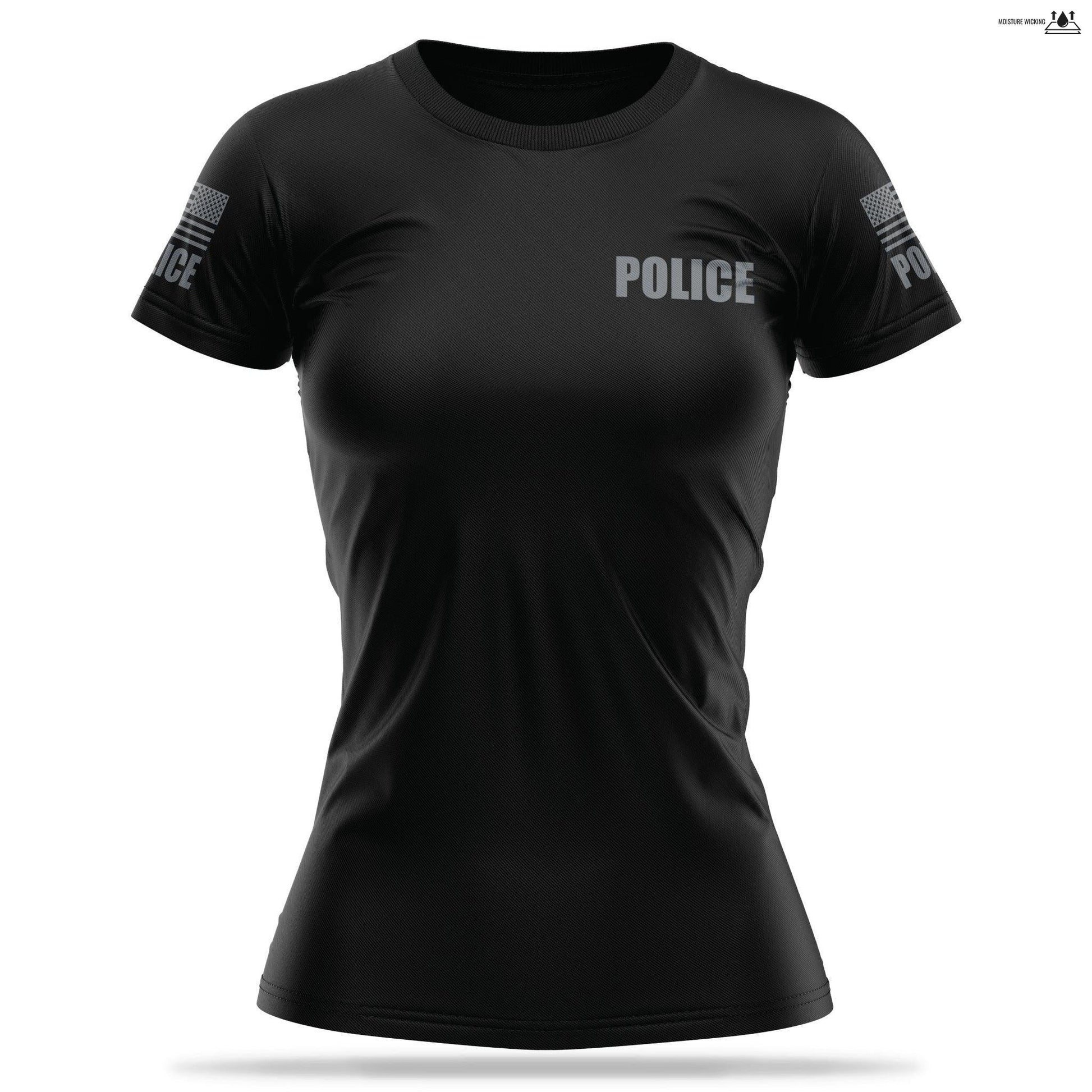 [POLICE] Women's Utility Shirt[BLK/GRY]-13 Fifty Apparel