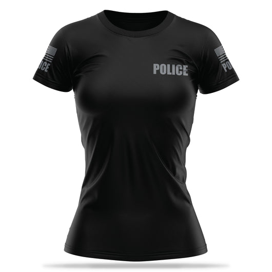 [POLICE] Women's Utility Shirt[BLK/GRY]-13 Fifty Apparel