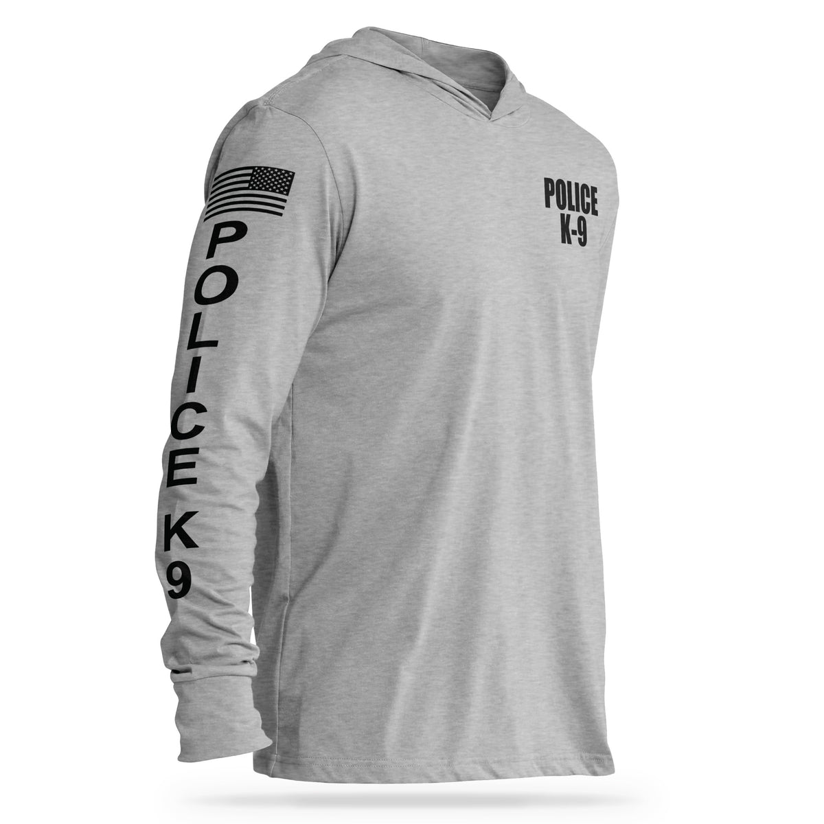 [POLICE K9] Cotton Hooded Tee [GRY/BLK]