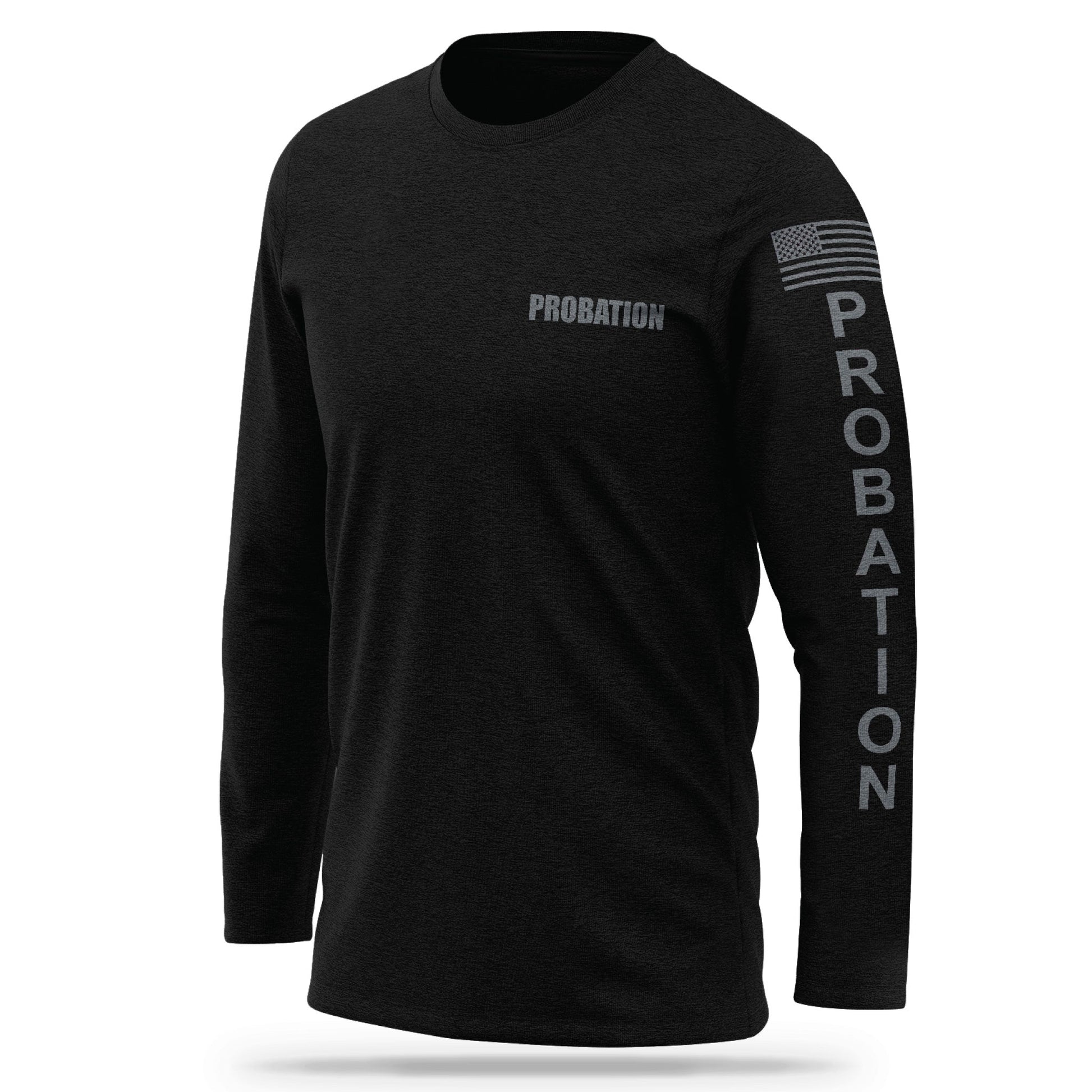 [PROBATION] Cotton Blend Long Sleeve [BLK/GRY]-13 Fifty Apparel