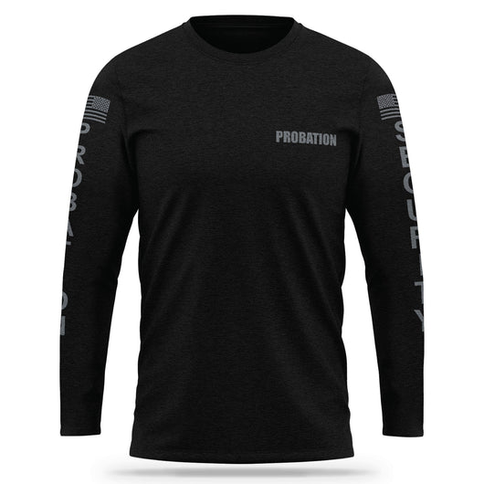 [PROBATION] Cotton Blend Long Sleeve [BLK/GRY]-13 Fifty Apparel