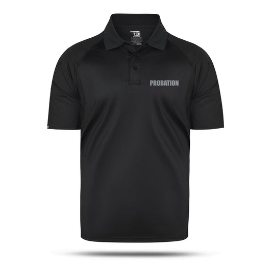 [PROBATION] Men's Performance Polo [BLK/GRY]-13 Fifty Apparel