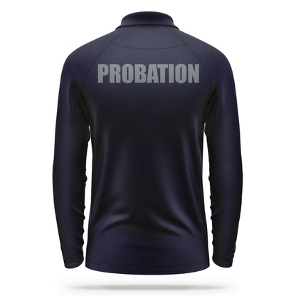 [PROBATION] Men's Performance Polo Long Sleeve [NVY/GRY]-13 Fifty Apparel