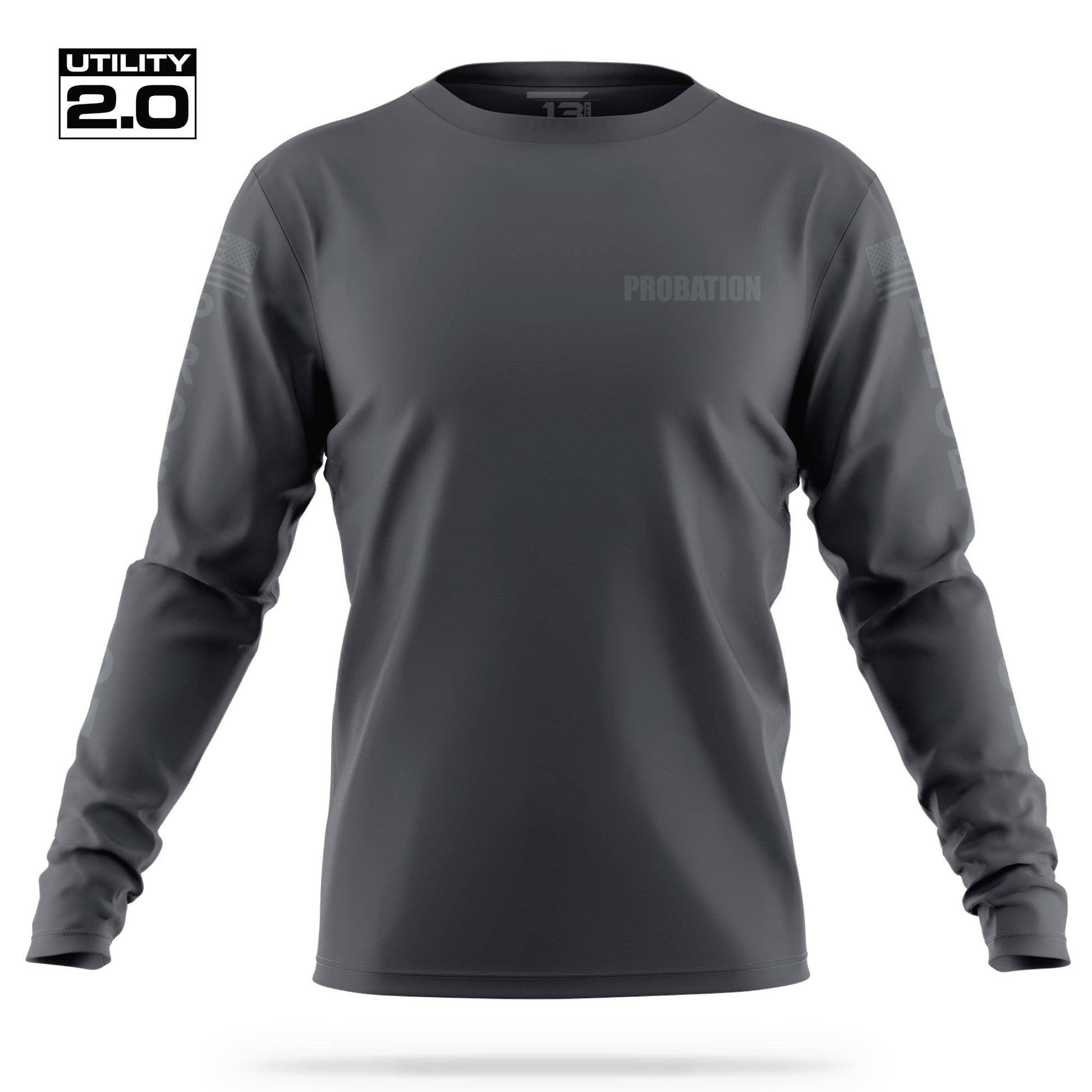 [PROBATION] Men's Utility 2.0 Long Sleeve [CHAR/GRY]-13 Fifty Apparel