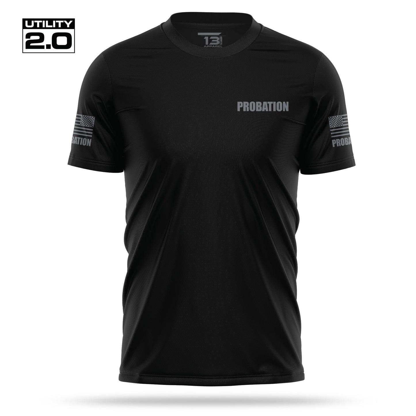 [PROBATION] Men's Utility 2.0 Short Sleeve [BLK/GRY]-13 Fifty Apparel