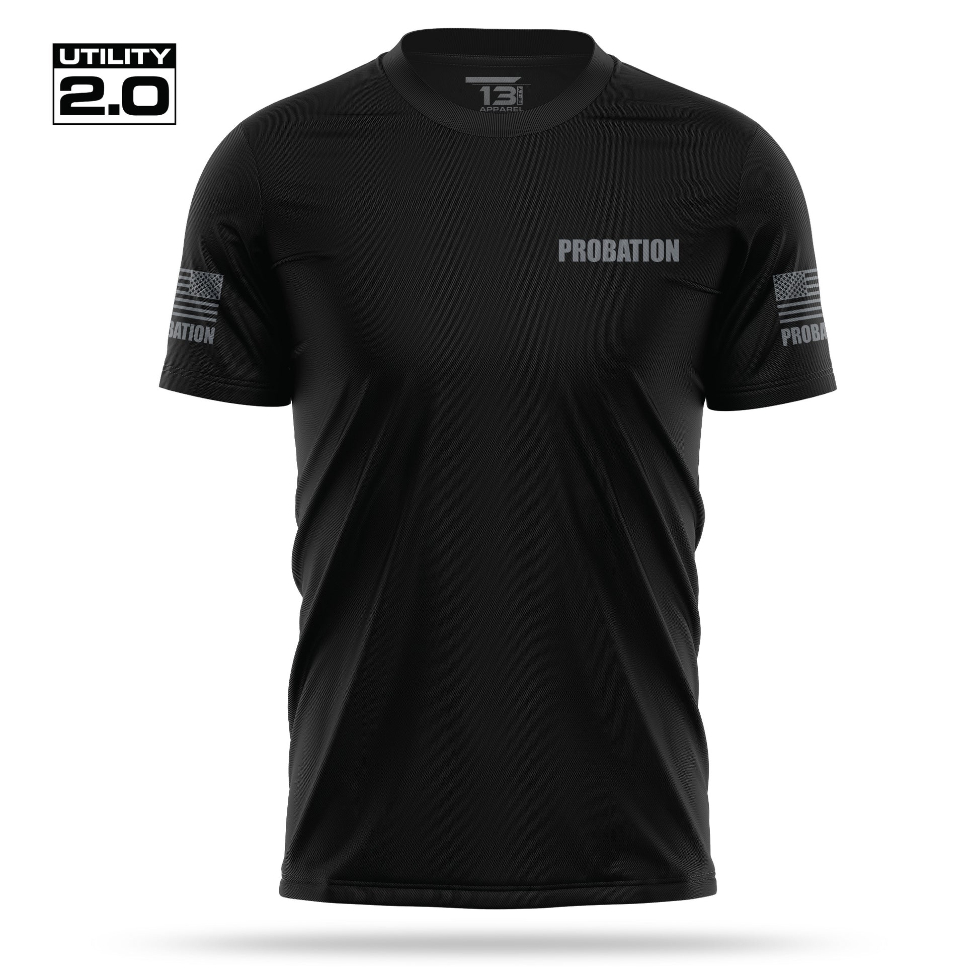 [PROBATION] Men's Utility 2.0 Short Sleeve [BLK/GRY]-13 Fifty Apparel