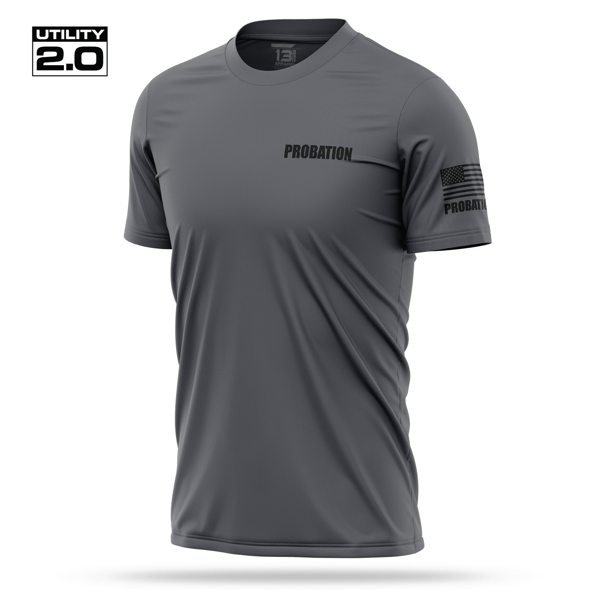 [PROBATION] Men's Utility 2.0 Short Sleeve [CHAR/BLK]-13 Fifty Apparel