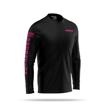 [PROBATION] Men's Utility Long Sleeve [BLK/PNK]-13 Fifty Apparel