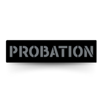 [PROBATION] Operator PVC Patch [BLK/GRY]-13 Fifty Apparel