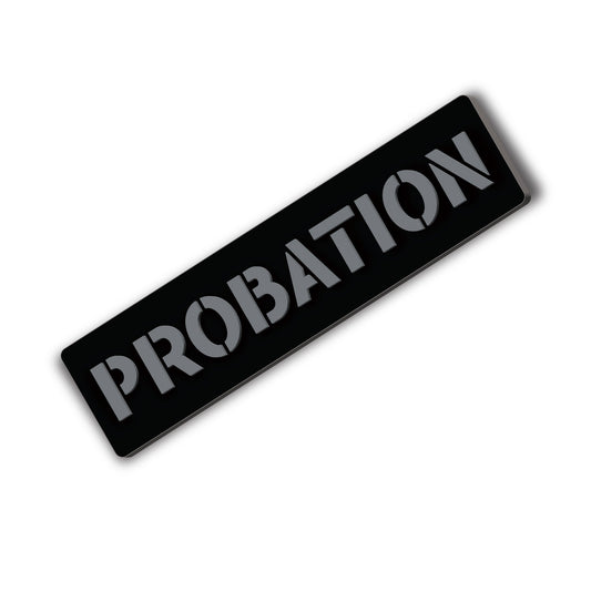 [PROBATION] Operator PVC Patch [BLK/GRY]-13 Fifty Apparel