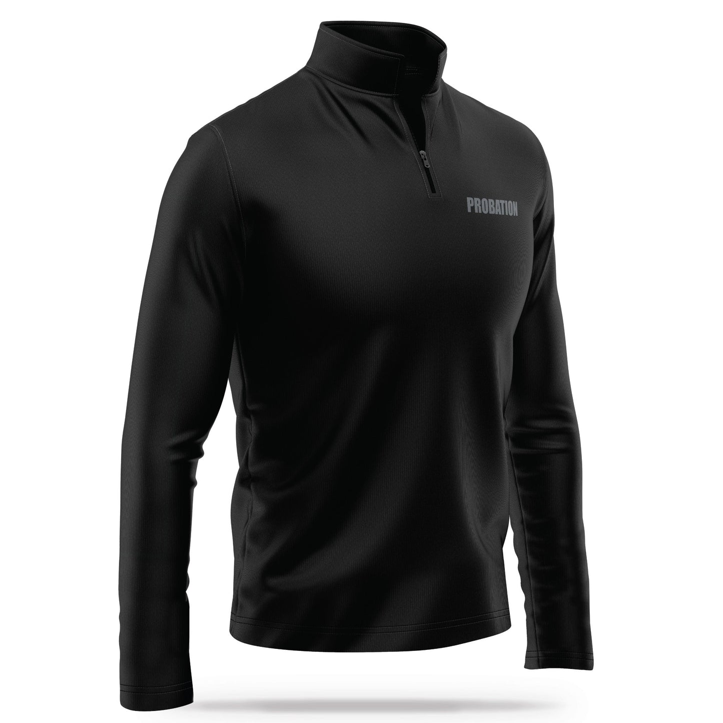 [PROBATION] Performance Quarter Zip [BLK/GRY]-13 Fifty Apparel