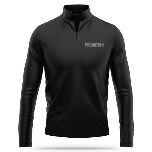 [PROBATION] Performance Quarter Zip [BLK/GRY]-13 Fifty Apparel