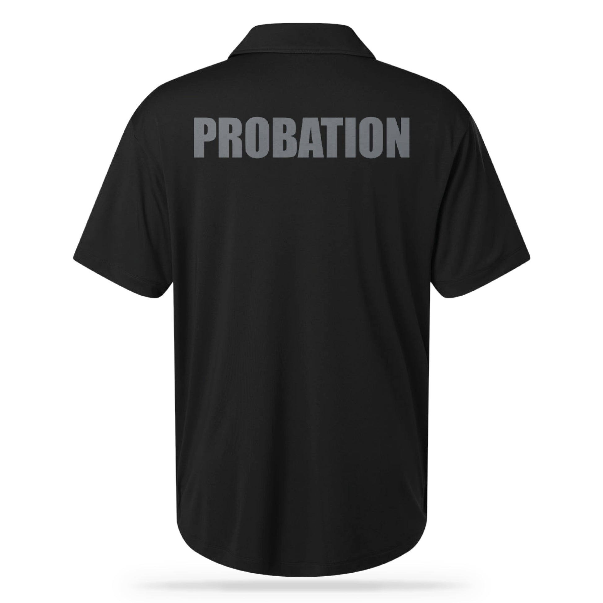 PROBATION UTILITY POLO BLK/GRY-13 Fifty Apparel