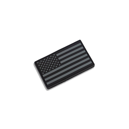 PVC Tactical Patch Forward Facing Flag 3X2 (BLK/GRY)-13 Fifty Apparel