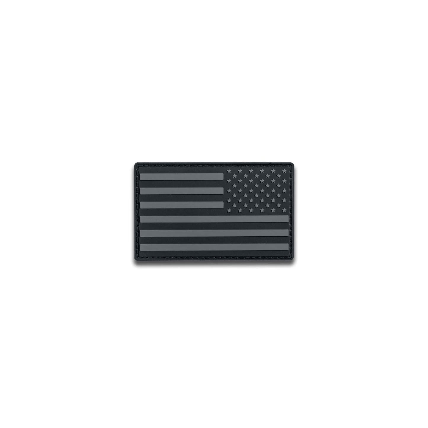 PVC Tactical Patch Reverse Flag 3X2 [BLK/GRY]-13 Fifty Apparel